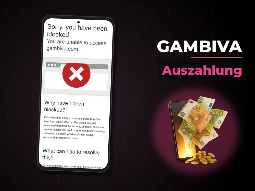 Gambiva - Auszahlung