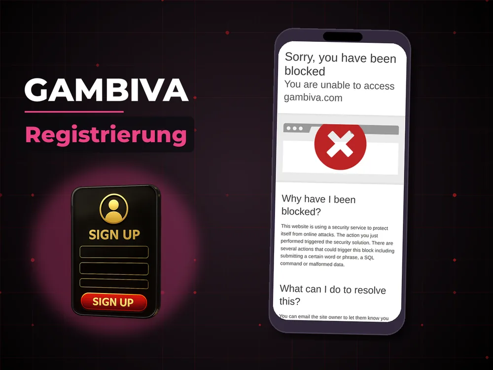 Gambiva - Registrierung