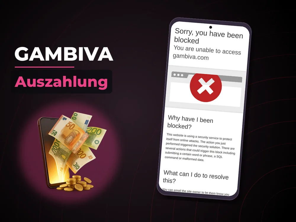 Gambiva - Auszahlung
