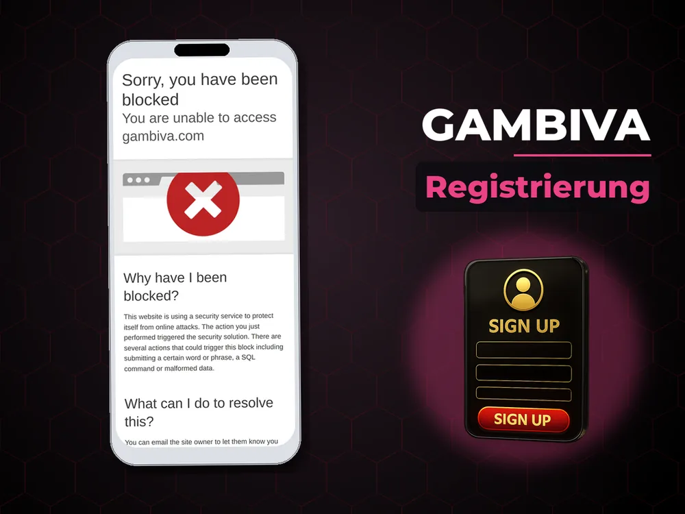 Gambiva - Registrierung