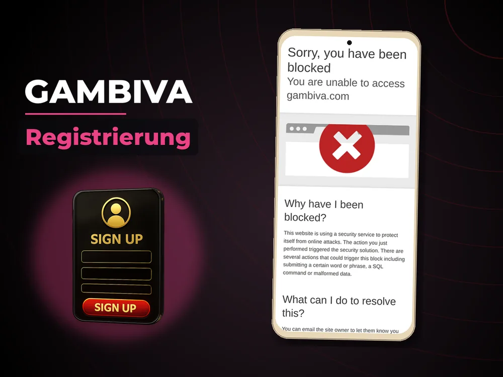 Gambiva - Registrierung